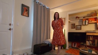 Mature BBW casting showcases a MILF and her young basement tenant