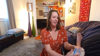 Mature BBW casting reveals MILF enticing young man renting basement apartment